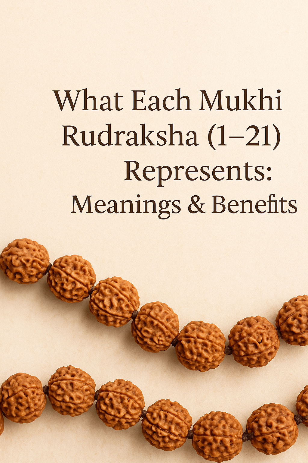 What Each Mukhi Rudraksha (1–21) Represents | Benefits & Meanings